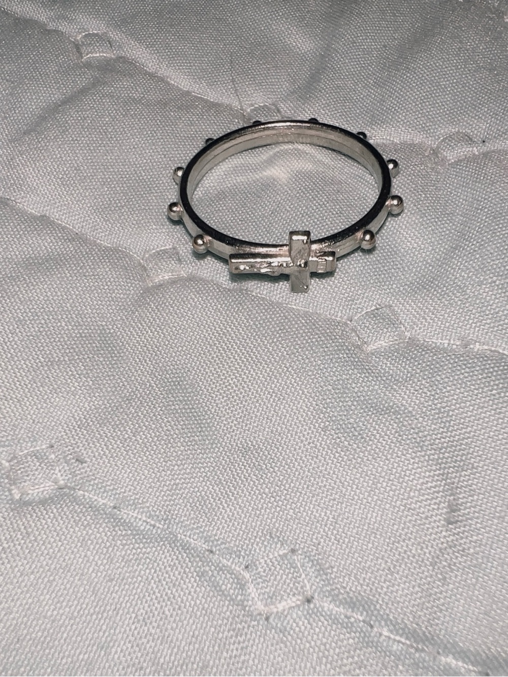 Holy rosary ring size 8